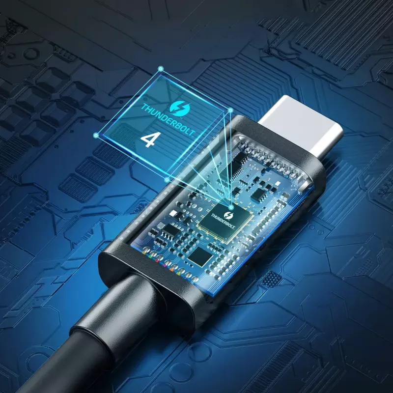 Kabel USB-C do USB-C Thunderbolt 4 CHOETECH — 40 Gbps, ładowanie 100 W
