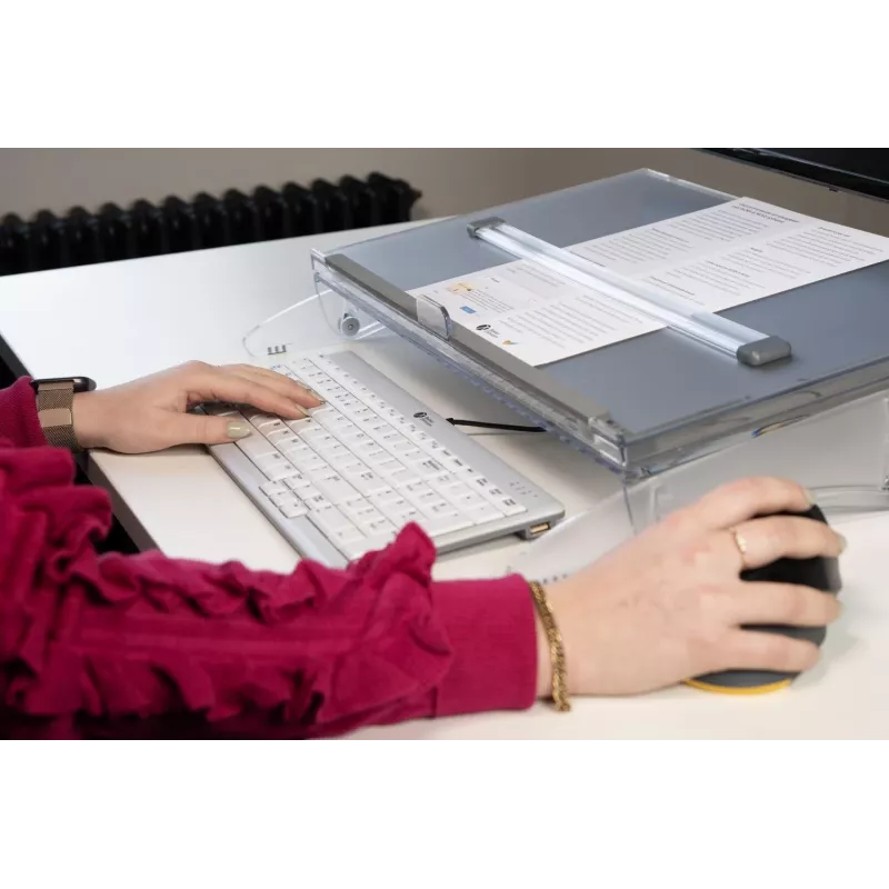 Regulowana podstawka pod dokumenty BakkerElkhuizen FlexDesk 640 z ComfortRead