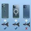 Magnetyczny uchwyt samochodowy na telefon CHOETECH do iPhone 12, kompatybilny z deską rozdzielczą/nawiewem, kompaktowy montaż
