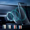 Magnetyczny uchwyt samochodowy na telefon CHOETECH do iPhone 12, kompatybilny z deską rozdzielczą/nawiewem, kompaktowy montaż