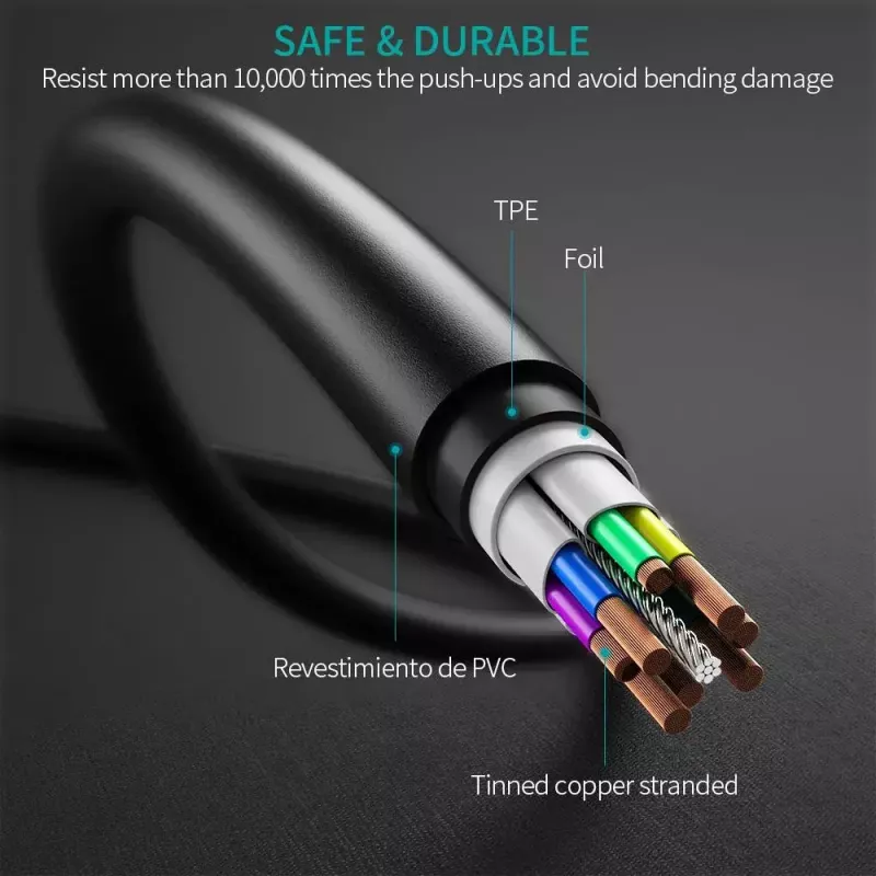 Kabel USB Choetech CC0002 USB 2.0 1 m USB-C Czarny