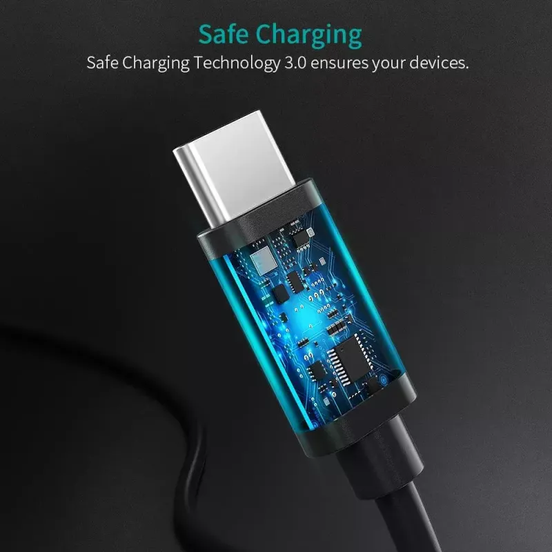 Kabel USB Choetech CC0002 USB 2.0 1 m USB-C Czarny