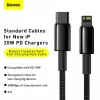 Kabel Baseus Tungsten Gold 1 m Czarny Lightning na USB C