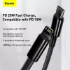 Kabel Baseus Tungsten Gold 1 m Czarny Lightning na USB C