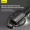 Kabel Baseus Tungsten Gold 1 m Czarny Lightning na USB C