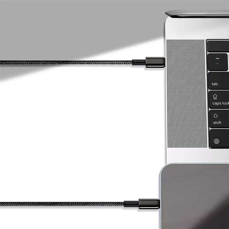 Kabel Baseus Tungsten Gold 1 m Czarny Lightning na USB C