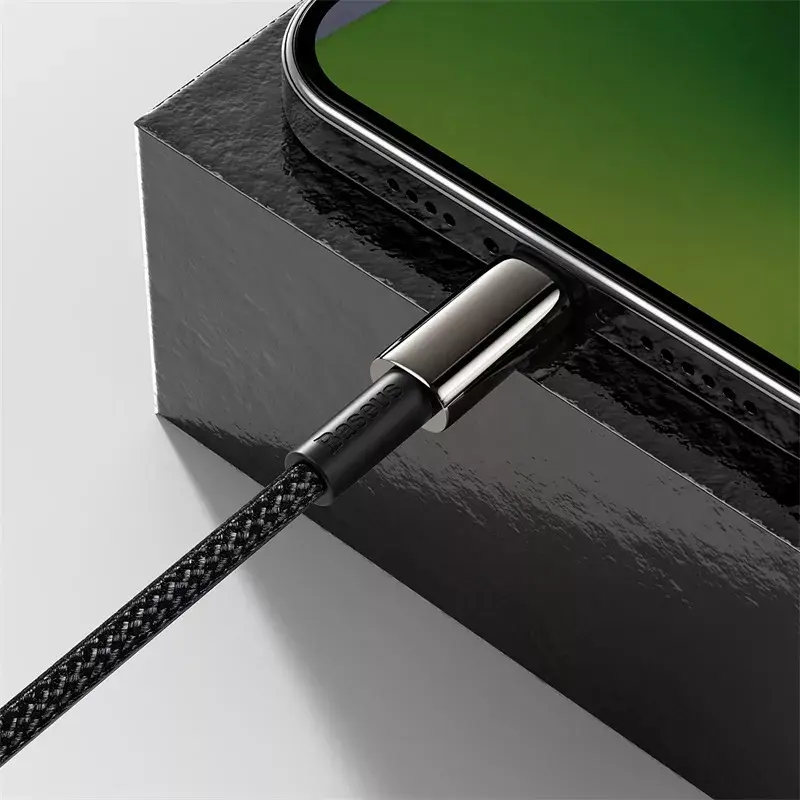 Kabel Baseus Tungsten Gold 1 m Czarny Lightning na USB C