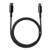 Kabel Baseus Tungsten Gold 1 m Czarny Lightning na USB C
