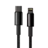 Kabel Baseus Tungsten Gold 1 m Czarny Lightning na USB C