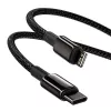 Kabel Baseus Tungsten Gold 1 m Czarny Lightning na USB C