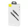 Kabel Baseus Tungsten Gold 1 m Czarny Lightning na USB C