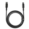 Kabel Baseus Tungsten Gold 2 m Czarny Lightning USB C