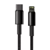 Kabel Baseus Tungsten Gold 2 m Czarny Lightning USB C