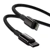 Kabel Baseus Tungsten Gold 2 m Czarny Lightning USB C