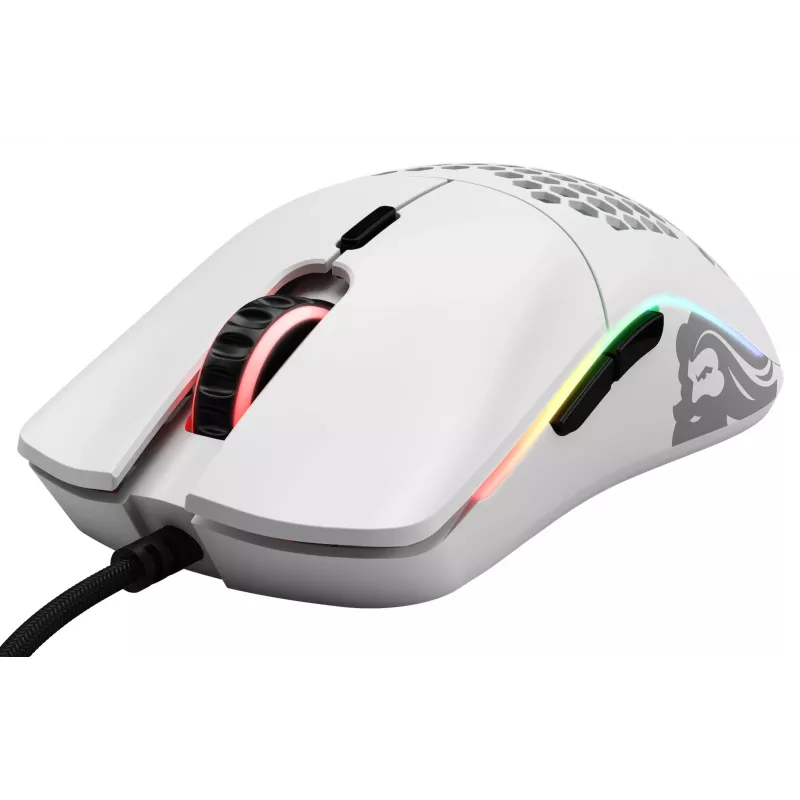 Glorious Gaming Glorious Model O mysz Regular (Biały), Praworęczna, Optyczna, USB Typ-A, 12000 DPI, Biały