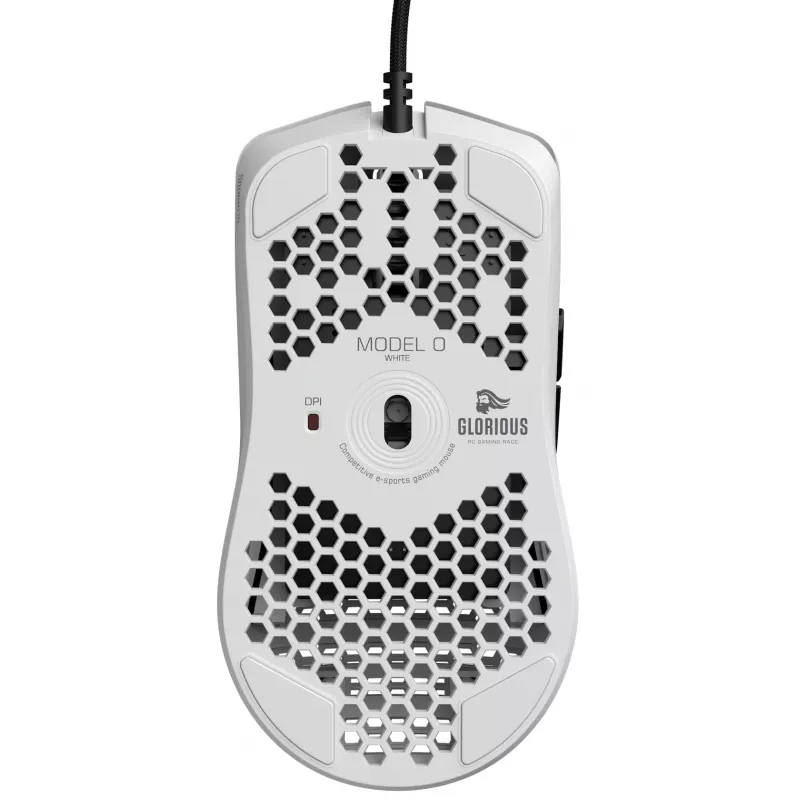 Glorious Gaming Glorious Model O mysz Regular (Biały), Praworęczna, Optyczna, USB Typ-A, 12000 DPI, Biały