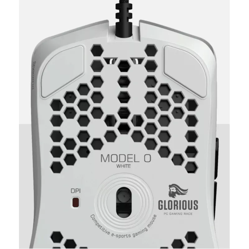 Glorious Gaming Glorious Model O mysz Regular (Biały), Praworęczna, Optyczna, USB Typ-A, 12000 DPI, Biały