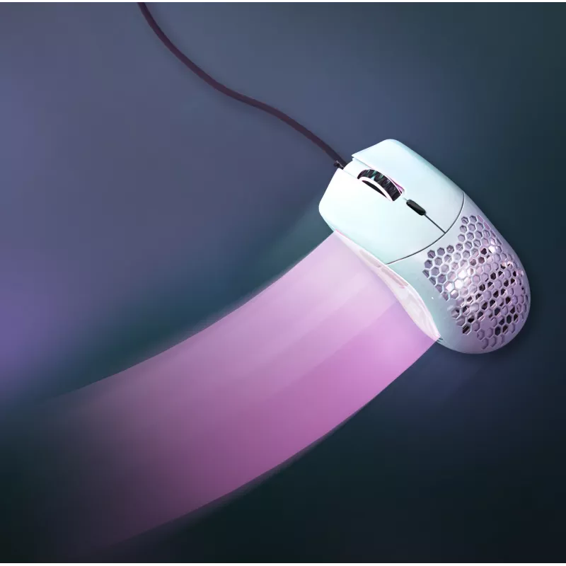 Glorious Gaming Glorious Model O mysz Regular (Biały), Praworęczna, Optyczna, USB Typ-A, 12000 DPI, Biały