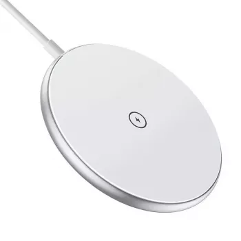 Bezprzewodowa ładowarka magnetyczna CHOETECH T580 15W biała — magnetyczna ładowarka indukcyjna Qi