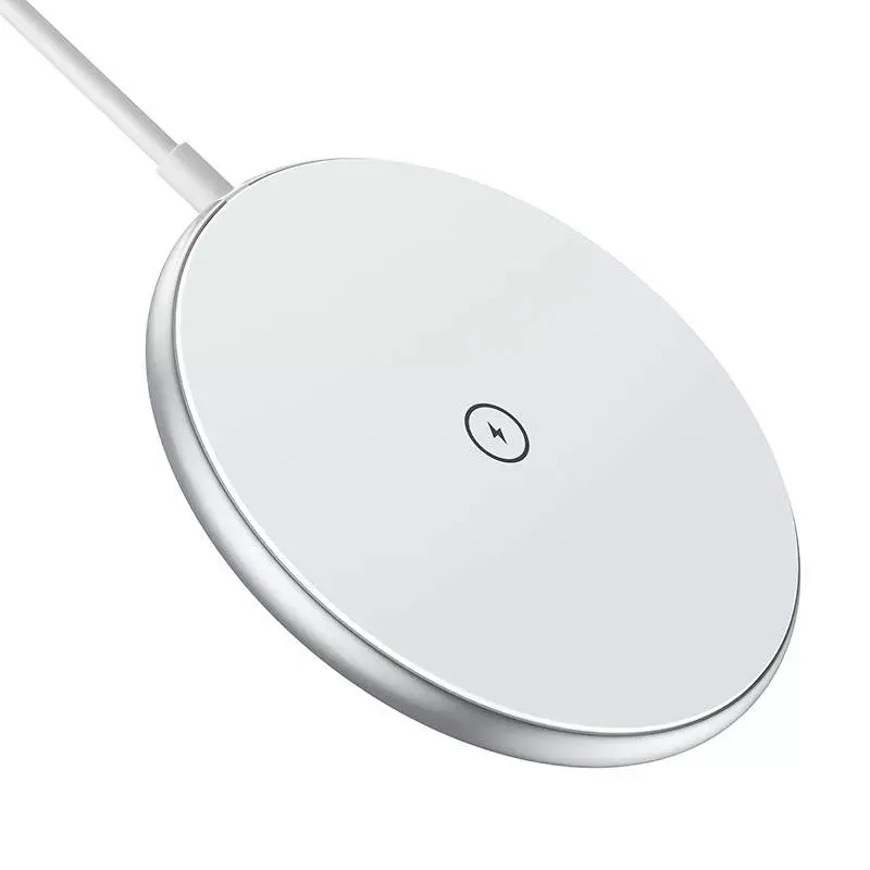 Bezprzewodowa ładowarka magnetyczna CHOETECH T580 15W biała — magnetyczna ładowarka indukcyjna Qi