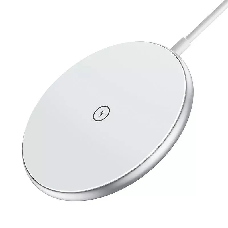 Bezprzewodowa ładowarka magnetyczna CHOETECH T580 15W biała — magnetyczna ładowarka indukcyjna Qi