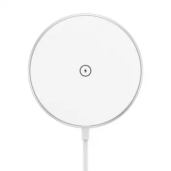 Bezprzewodowa ładowarka magnetyczna CHOETECH T580 15W biała — magnetyczna ładowarka indukcyjna Qi