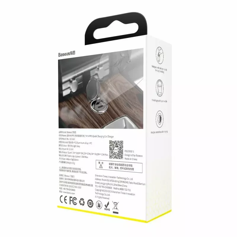 Ładowarka sieciowa Baseus VCHX-B0G 30W z obsługą QC4.0 i PD3.0