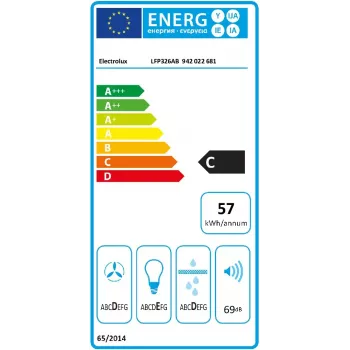 Wbudowany okap Electrolux Serie 300 LFP326AB, LED, 57 dB