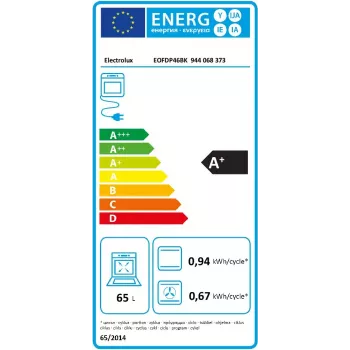 Piekarnik elektryczny Electrolux 600 SurroundCook EOFDP46BK 65 L do zabudowy czarny