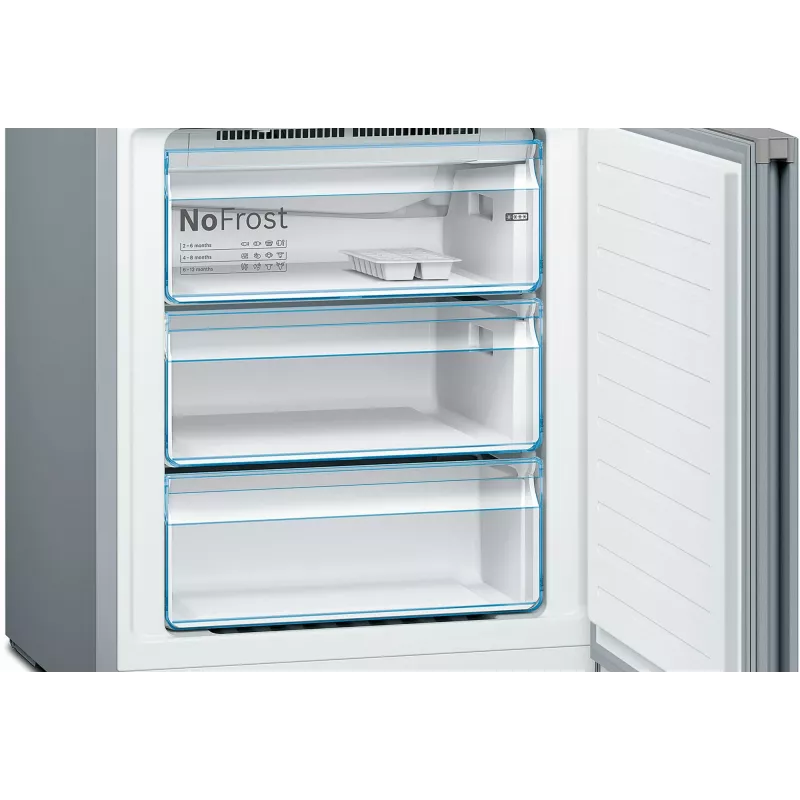Bosch Serie 4 KGN49XLEA Chłodziarko-zamrażarka wolnostojąca 438 L Stal nierdzewna