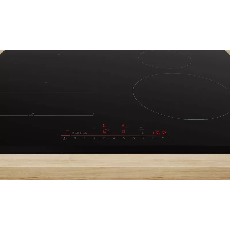 Bosch Serie 6 PIX631HC1E płyta grzejna Czarny Do zabudowy 60 cm Strefowa płyta indukcyjna 4 strefa(y)