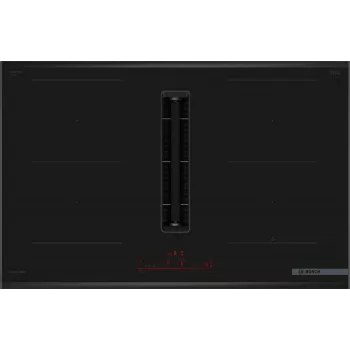 Bosch Serie 6 PVQ895H26E płyta indukcyjna Czarny Do zabudowy 80 cm Strefowa płyta indukcyjna 4 strefa(y) Wbudowany okap