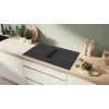 Bosch Serie 6 PVQ895H26E płyta indukcyjna Czarny Do zabudowy 80 cm Strefowa płyta indukcyjna 4 strefa(y) Wbudowany okap