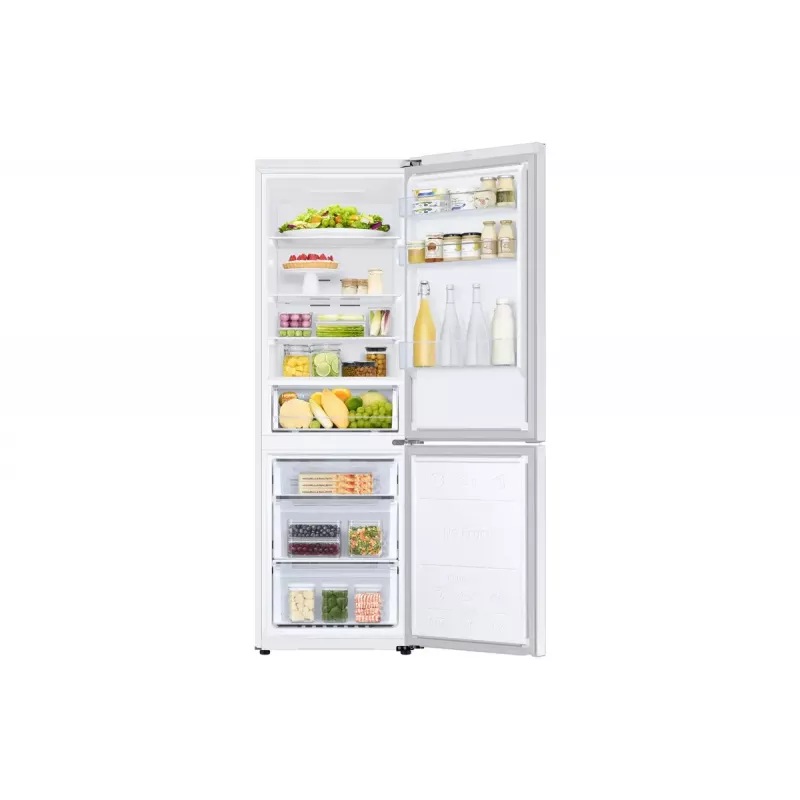 Lodówka wolnostojąca Samsung RB34C670EWW/EF — 344 L całkowitej pojemności, Chłodziarka 230 L, Zamrażarka 114 L, No Frost, Biała
