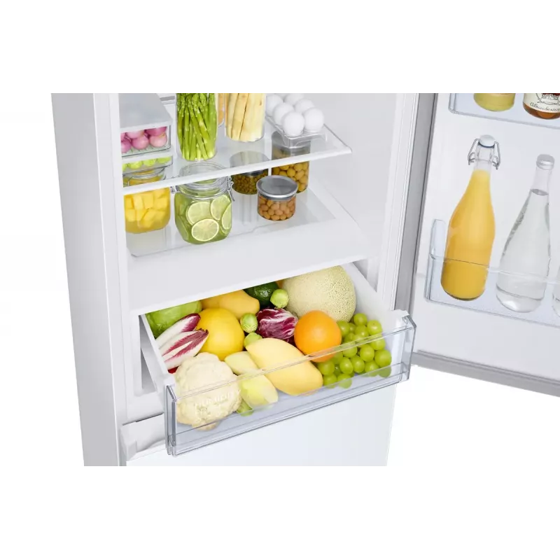 Lodówka wolnostojąca Samsung RB34C670EWW/EF — 344 L całkowitej pojemności, Chłodziarka 230 L, Zamrażarka 114 L, No Frost, Biała