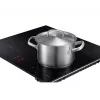Wbudowana płyta indukcyjna Samsung NZ8500BM z czarnymi strefami, 4 strefy, sterowanie dotykowe, przedni panel sterowania, 590×520×48 mm