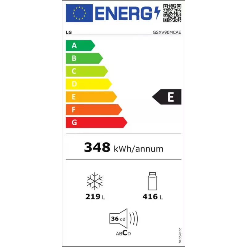 Amerykańska Lodówko-Zamrażarka LG InstaView™ ThinQ™ GSXV90MCAE 635 L