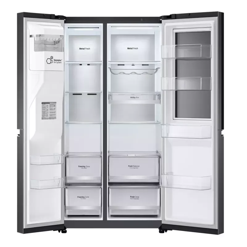 Amerykańska Lodówko-Zamrażarka LG InstaView™ ThinQ™ GSXV90MCAE 635 L