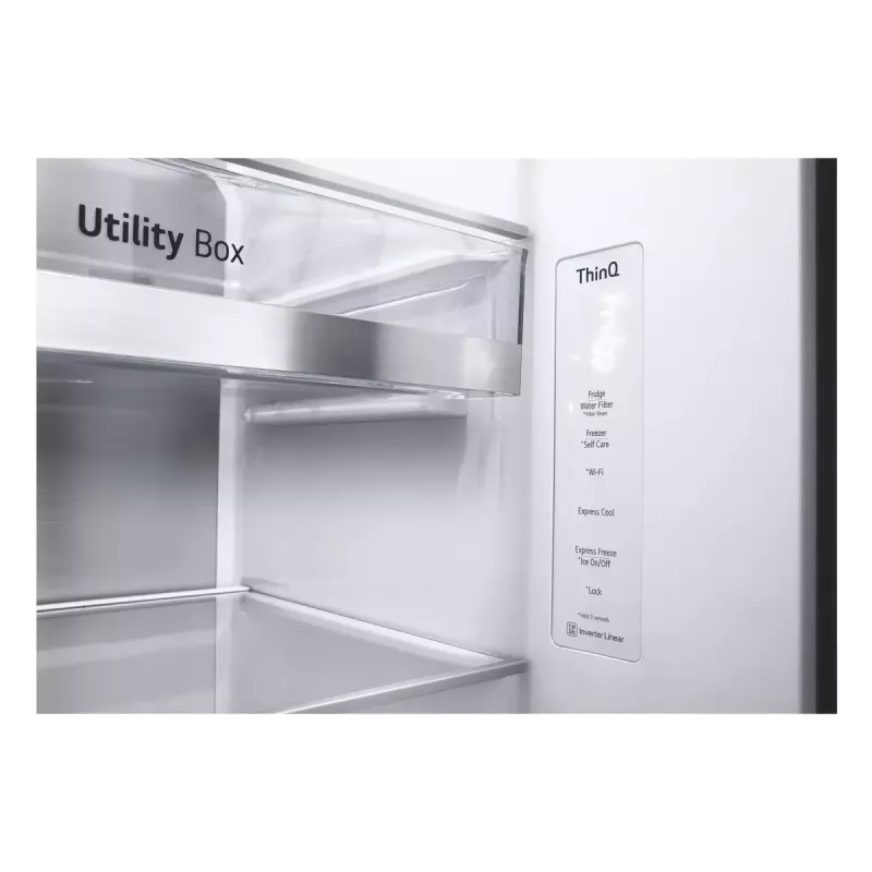 Amerykańska Lodówko-Zamrażarka LG InstaView™ ThinQ™ GSXV90MCAE 635 L