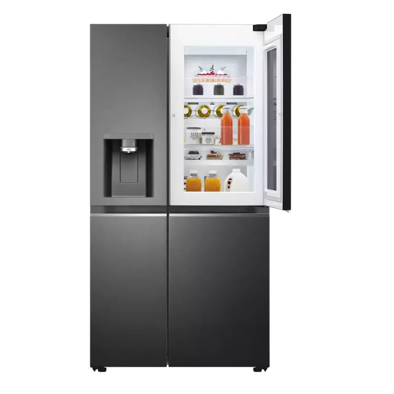 LG InstaView ™ ThinQ™ GSXV91MCAE Amerykańska lodówko-zamrażarka 635 L