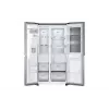 LG InstaView GSXV91PZAE lodówka side-by-side Wolnostojąca 635 L Czarna, Stal nierdzewna