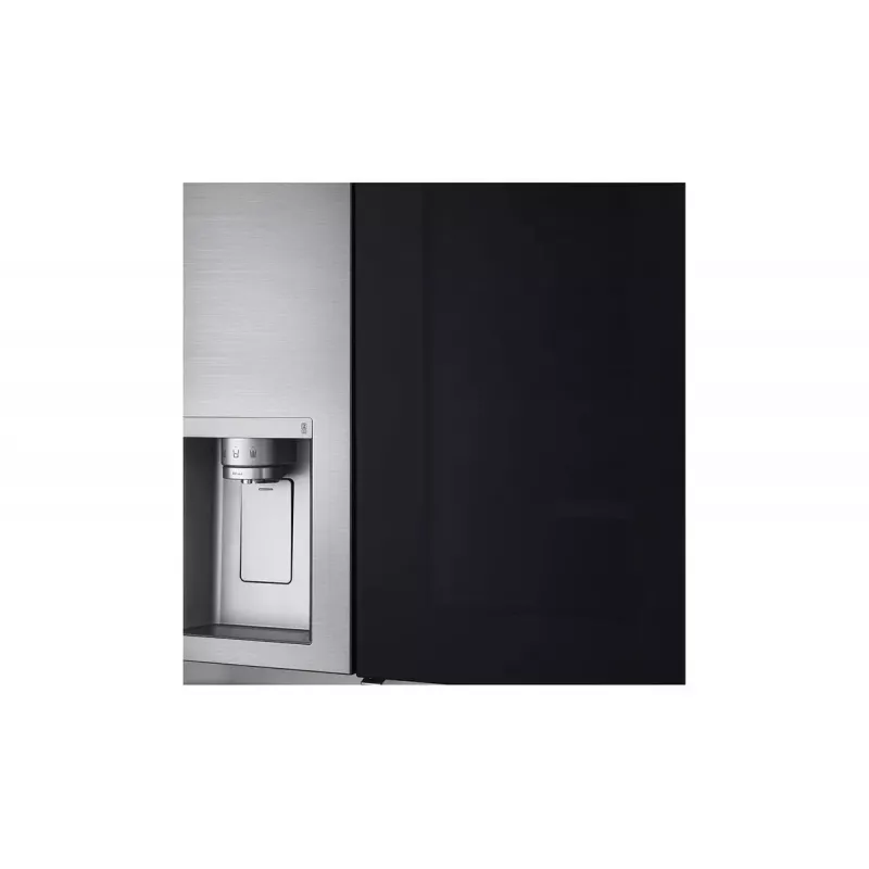 LG InstaView GSXV91PZAE lodówka side-by-side Wolnostojąca 635 L Czarna, Stal nierdzewna
