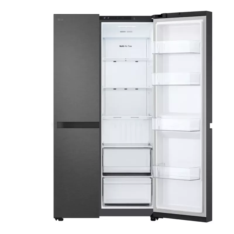 LG GSBC40EPPE lodówka side-by-side wolnostojąca 664 l E czarna
