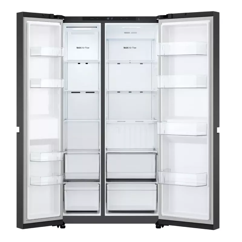LG GSBC40EPPE lodówka side-by-side wolnostojąca 664 l E czarna