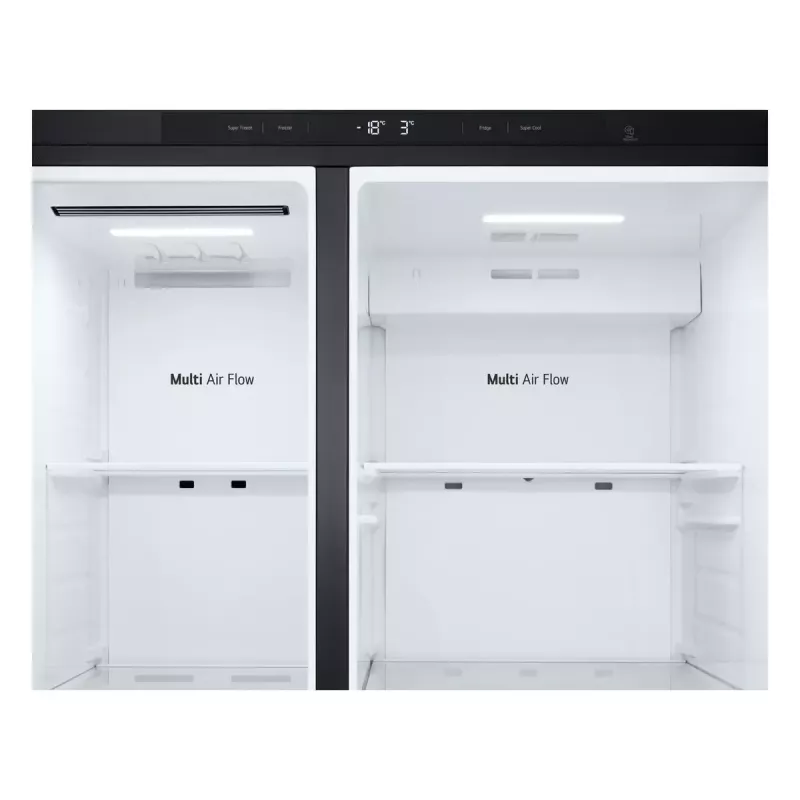 LG GSBC40EPPE lodówka side-by-side wolnostojąca 664 l E czarna