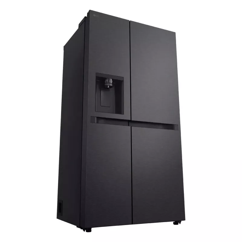LG GSLC41EPPE lodówka side-by-side wolnostojąca 641 l czarna