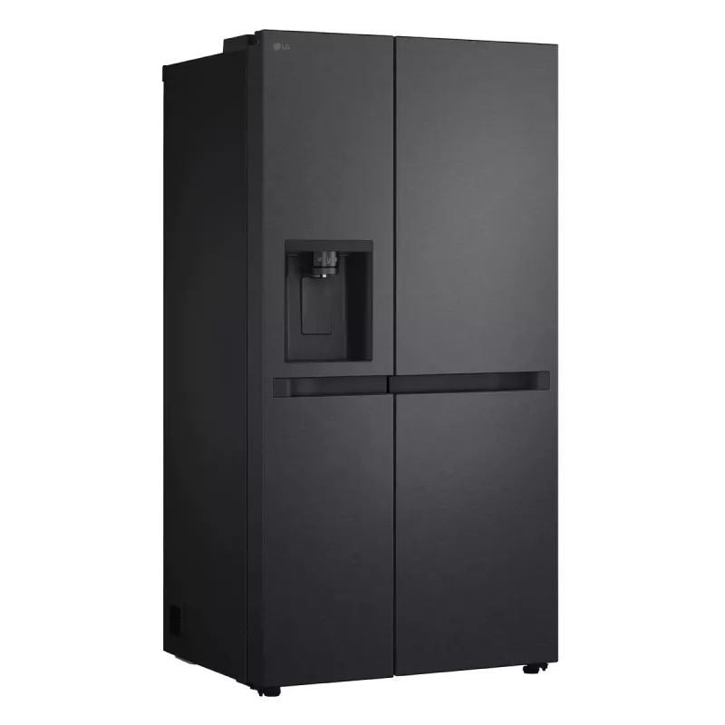 LG GSLC41EPPE lodówka side-by-side wolnostojąca 641 l czarna