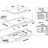 Whirlpool WB S2560 NE Czarny Płyta indukcyjna strefowa do zabudowy 59 cm 4 stref(y)