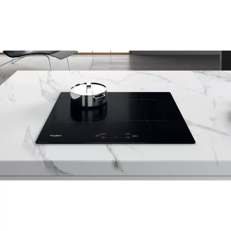 Whirlpool WS Q2160 NE Czarny Płyta indukcyjna do zabudowy 59 cm Strefowa płyta indukcyjna 4 stref(y)