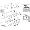 Whirlpool WS Q2160 NE Czarny Płyta indukcyjna do zabudowy 59 cm Strefowa płyta indukcyjna 4 stref(y)